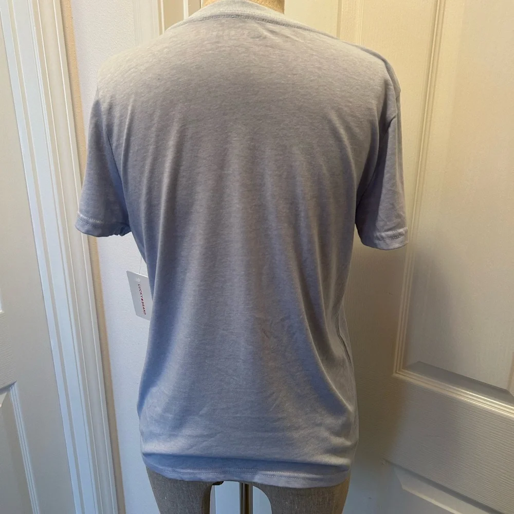 Lucky Brand Sardinia Graphic Tee in Light Blue - Picture 5 of 10
